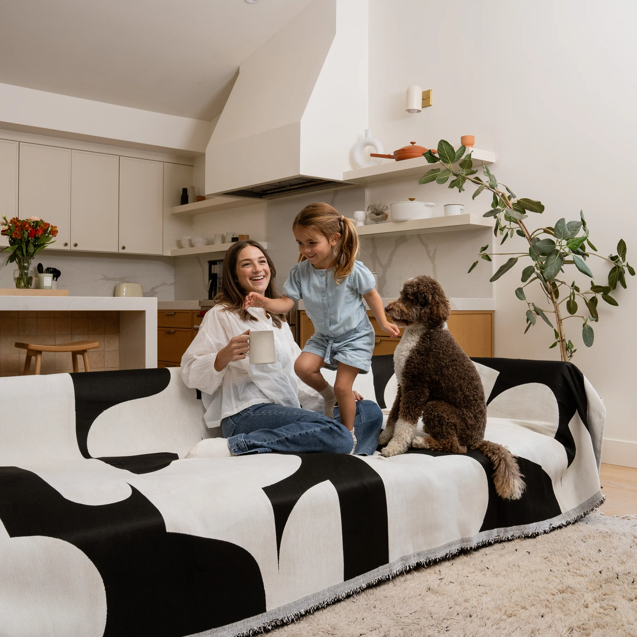 Magic Sofa Blanket - Ember Mono - Image 4