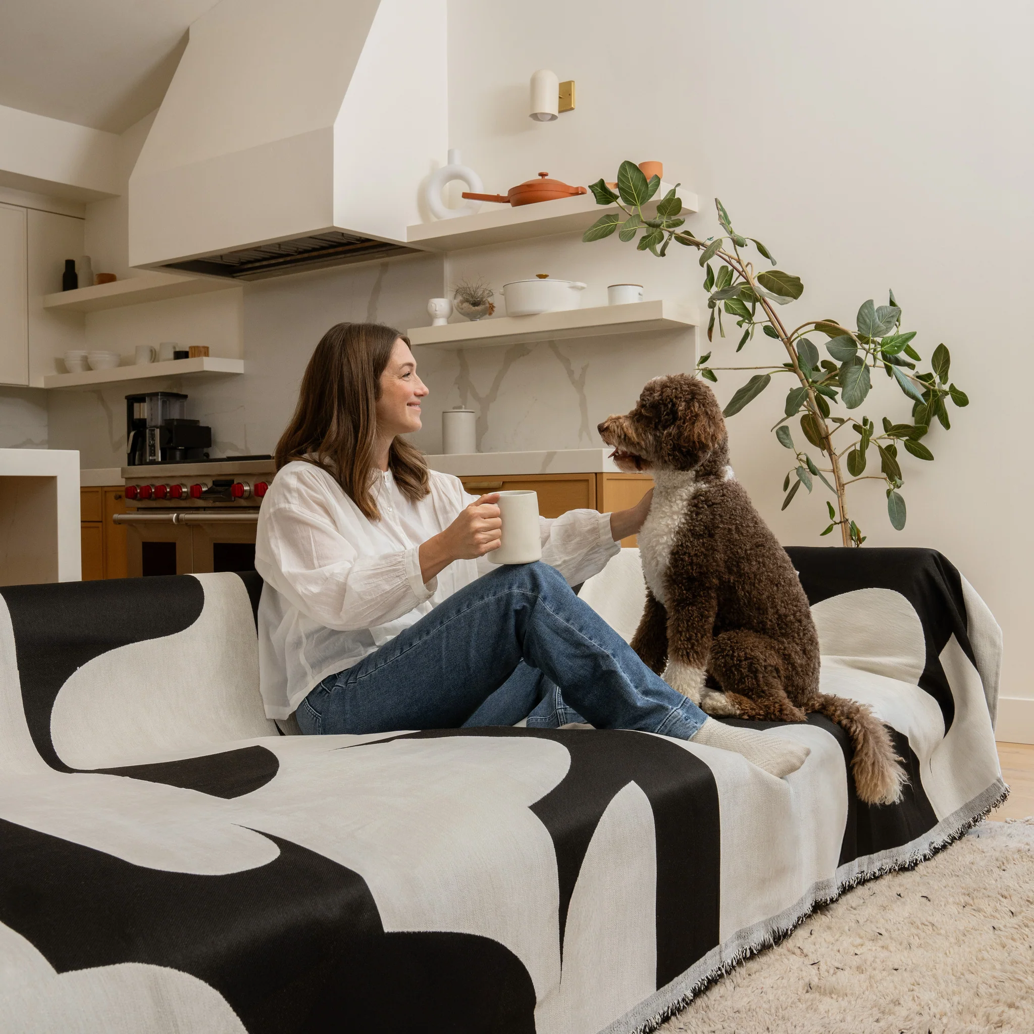 Magic Sofa Blanket - Ember Mono - Image 5